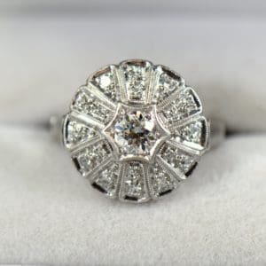 1930s Round Domed Diamond Ring 1