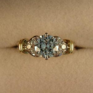 Mid Century Gents Two Tone Diamond Ring, Exquisite Jewelry for Every  Occasion