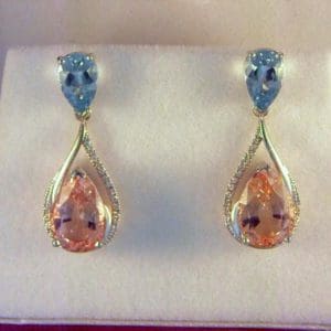 CroppedImage400400 aqua and morganite earrings