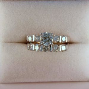 CroppedImage400400 si2 k .78ct wedding set