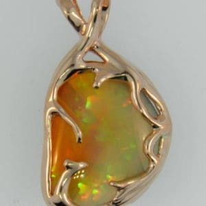 Custom Ethiopian Opal Pendant