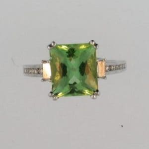 Green Beryl Cocktail Ring