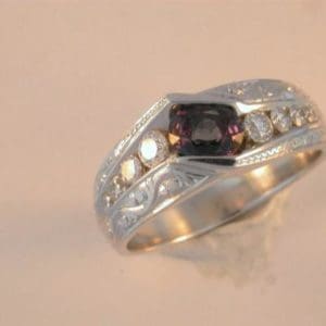 Mens Alexandrite Ring