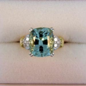 No Heat Aquamarine Cocktail Ring