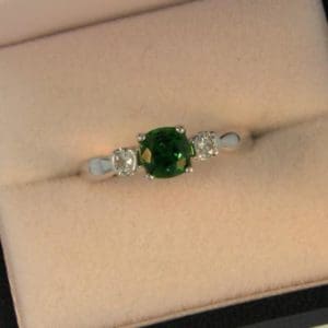 Pillow Tsavorite Ring