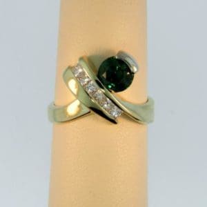 X Tsavorite Ring