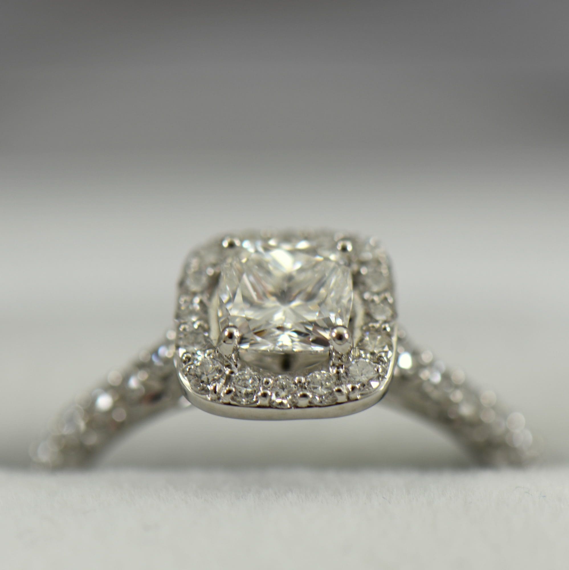 halo rectangle diamond ring