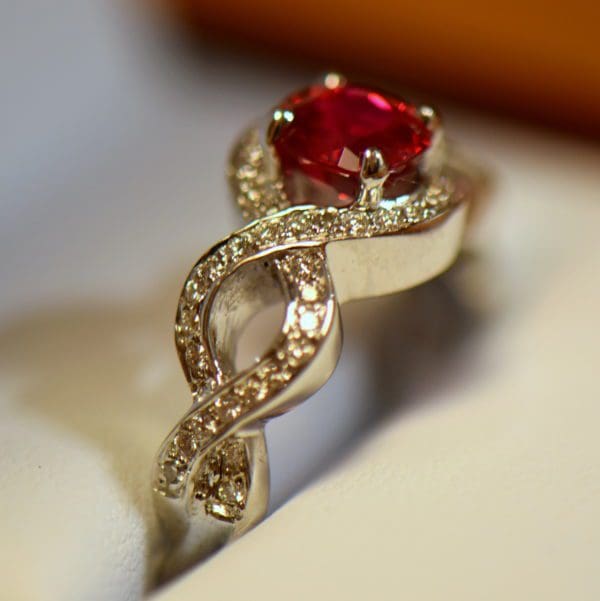 Namya Jedi Red Spinel and Diamond Ring 3