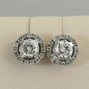 Round Diamond Halo Stud Earrings White Gold.JPG