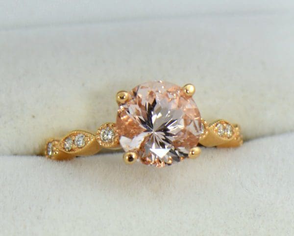 18k rose gold round moissanite engagement ring 5.JPG