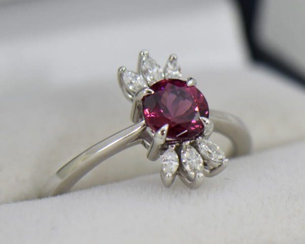 Round Rhodolite Marquise Diamond modern right hand ring 3.JPG