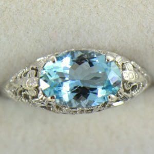 Deco Aquamarine Filigree Ring East West Setting 5.JPG