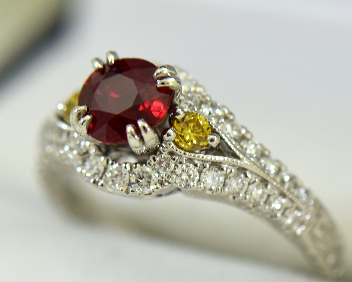 GIA Certified Unheated Ruby Kobi Radiant Diamond Ring 3.19 ctw - Simply  Sapphires