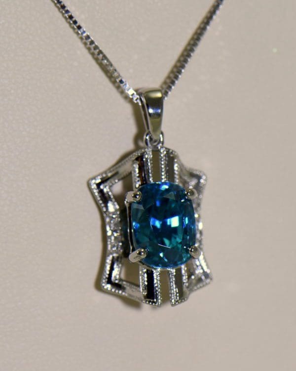 custom deco styled blue zircon pendant 4.JPG