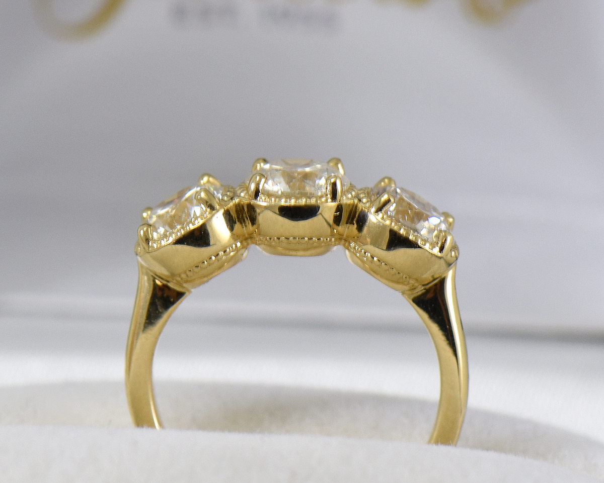 Golden Drops Diamond Ring | Everbrite Jewellery
