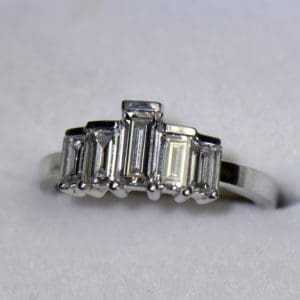 lab created diamond baguette five stone ring white gold.JPG