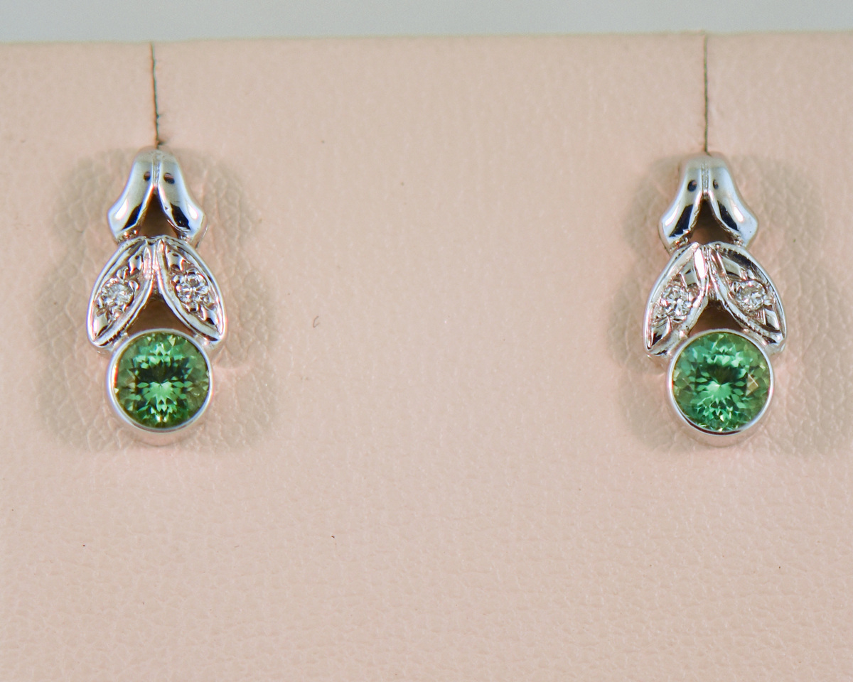 Green Tourmaline Earrings 2024