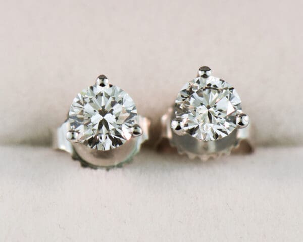 1ctw lab created diamond martini stud earrings