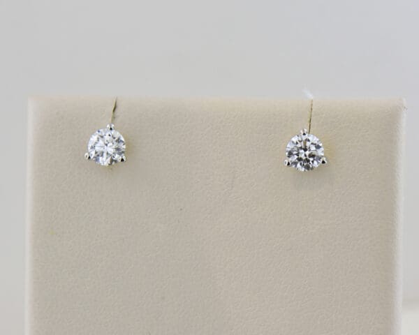 1ctw lab created diamond martini stud earrings 3