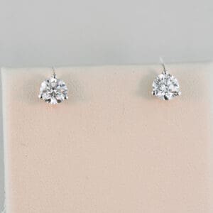 2ctw 1ct per ear lab diamond stud earrings