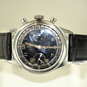 antique spera missswiss pilot s chronograph wristwatch with black dial