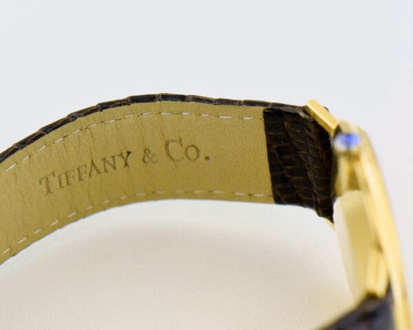 tiffany and co unisex 18k gold wristwatch by universal geneve 5