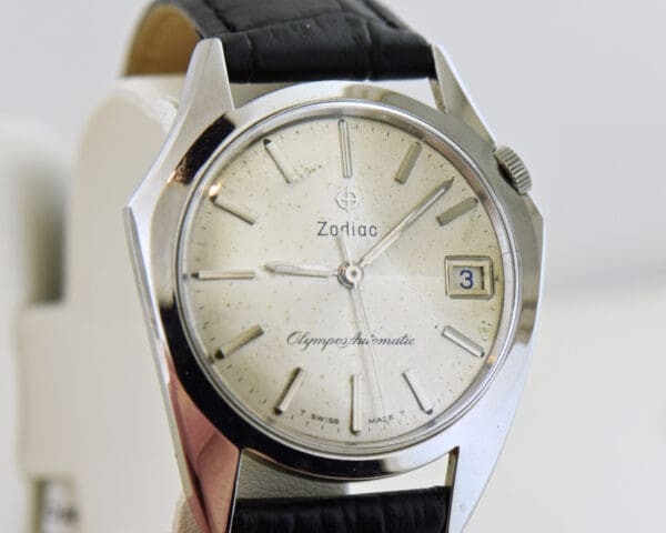 zodiac olympos swiss automatic gents wristwatch circa 1960s