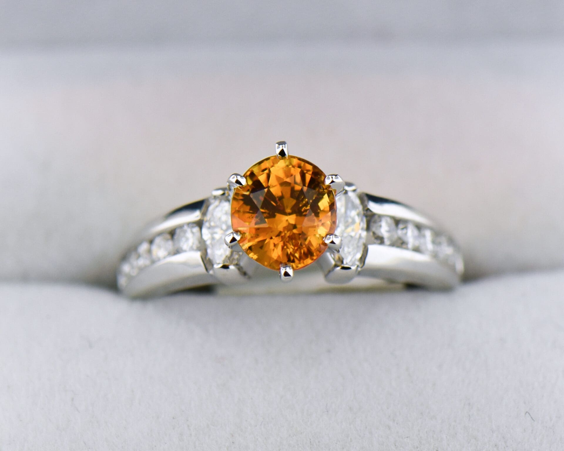 Orange Yellow Diamond | Marquise Cut Diamond top | Natural Diamond | 0.18 Cts For Ring | Fancy Orange Yellow | Free Shipping | Perfect Jewlry