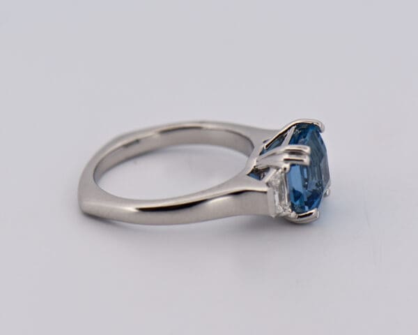 santa maria aquamarine and diamond platinum engagement ring 5